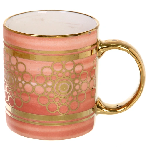 Кружка керамическая 350мл Золотой узор, микс 4рисунка_5
