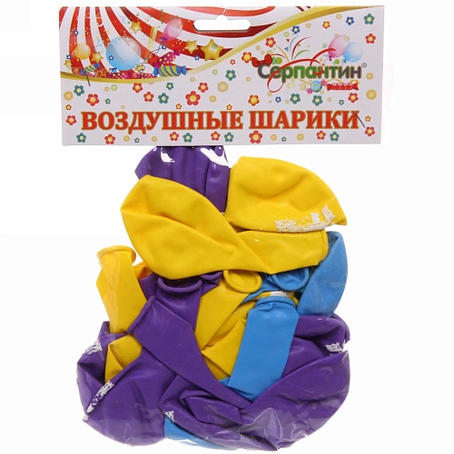 Воздушные шары  25 шт, 1025см Пиратский корабль, (микс)_3