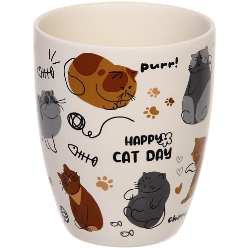 Кружка керамическая 350мл Славные котики, микс 4рисунка_18