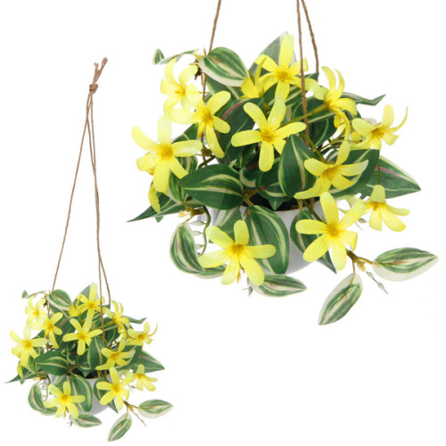 Цветочная композиция "Верона" 16см подвесная в горшке, желтые цветы