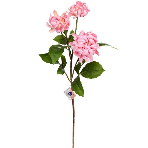 Цветок искусственный "Natur" 67см Пион розовый