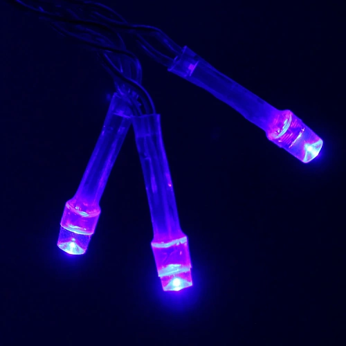 Гирлянда для дома БАХРОМА ш1,5м в3050см 48 ламп LED, прозрачнпровод, 8 реж, Синий_16